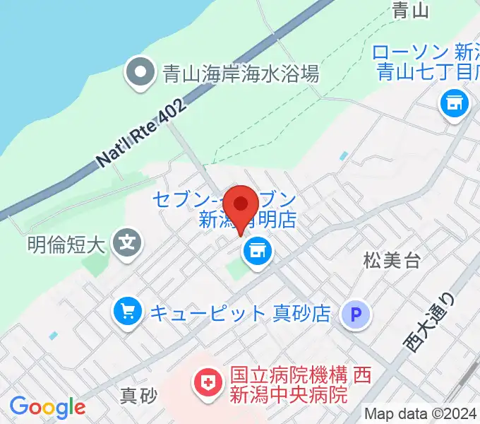 ギターショップイシヤマの地図