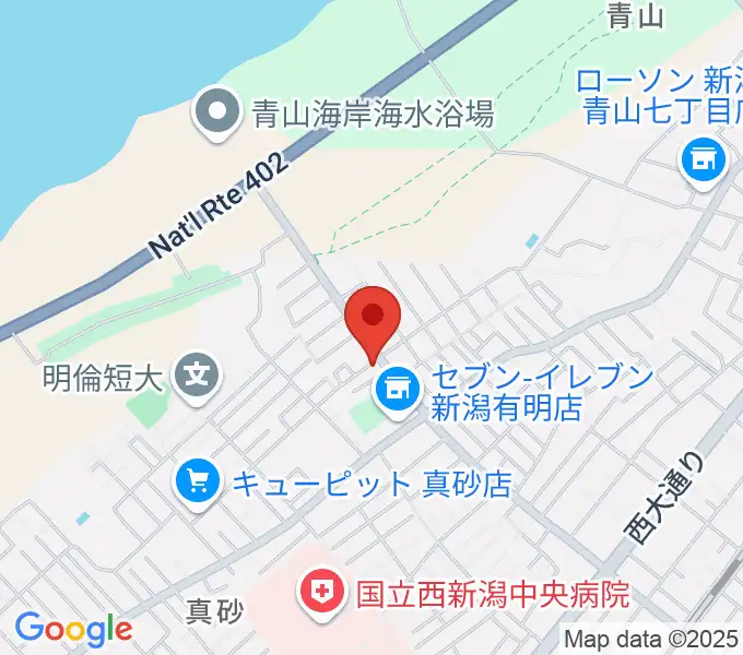 ギターショップイシヤマの地図