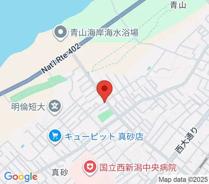 ギターショップイシヤマの地図