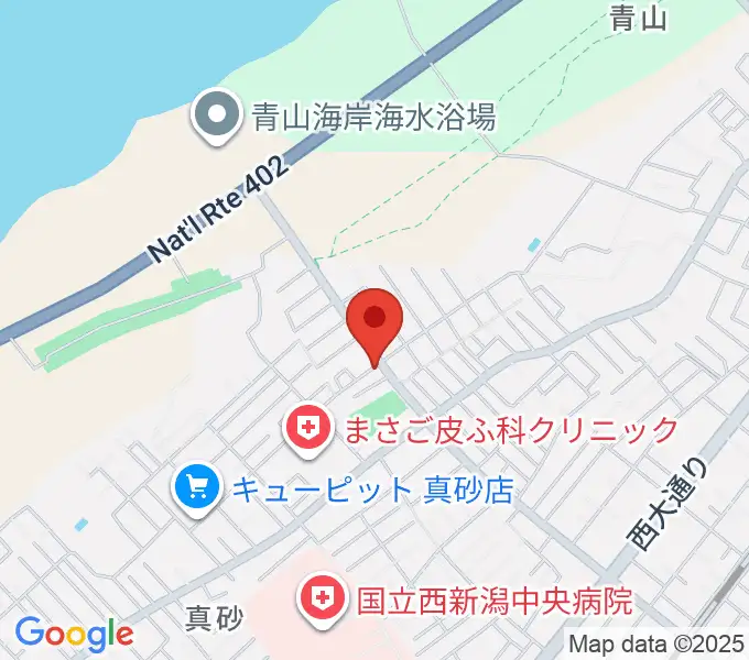 ギターショップイシヤマの地図