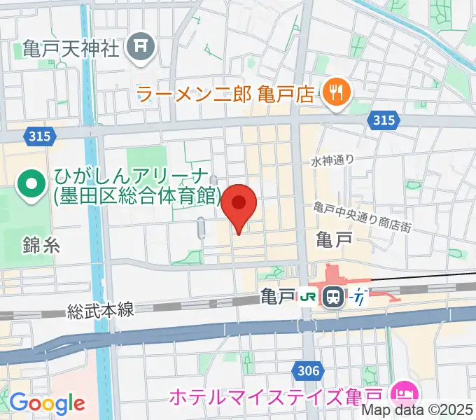 [移転]ミュージックラウンジバーン[亀戸]の地図
