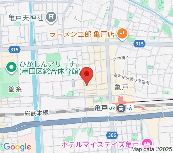 [移転]ミュージックラウンジバーン[亀戸]の地図