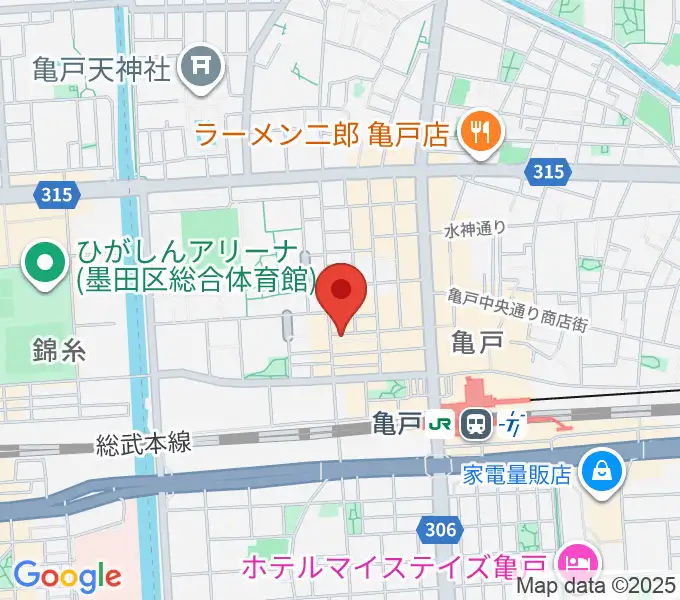 [移転]ミュージックラウンジバーン[亀戸]の地図