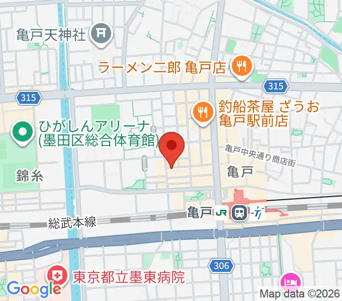 [移転]ミュージックラウンジバーン[亀戸]の地図