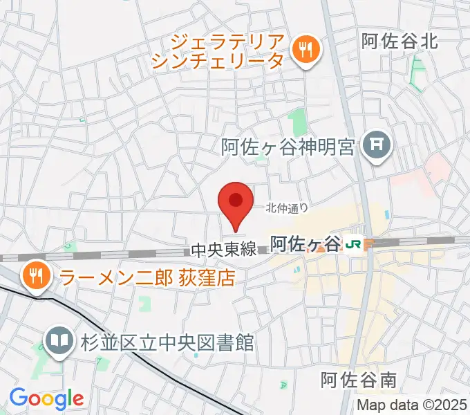 名曲喫茶ヴィオロンの地図