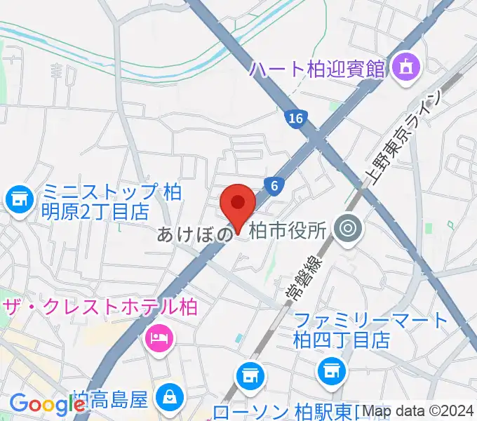 柏アライブの地図