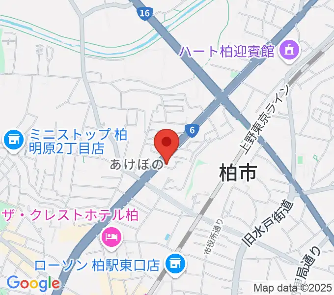 柏アライブの地図