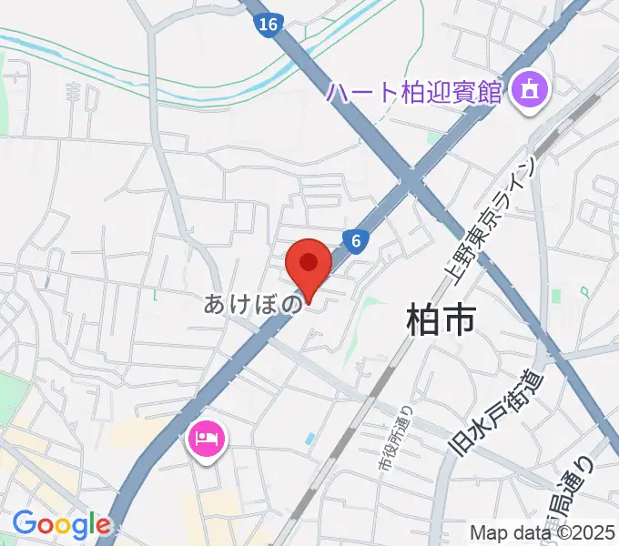 柏アライブの地図