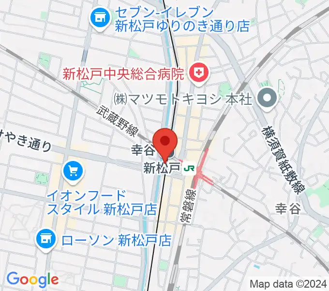 新松戸FIREBIRDの地図