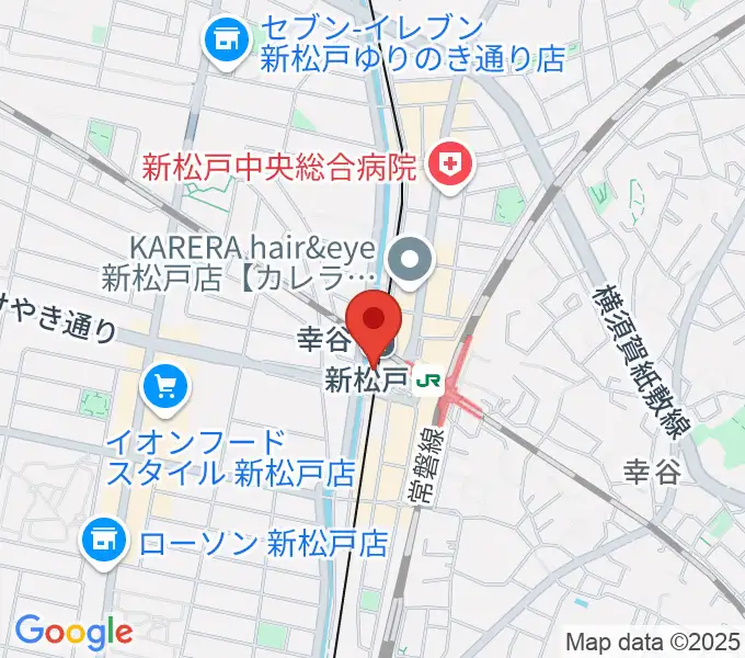 新松戸FIREBIRDの地図