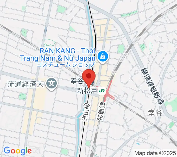 新松戸FIREBIRDの地図