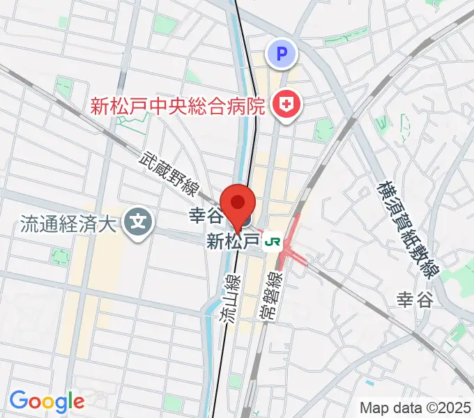 新松戸FIREBIRDの地図
