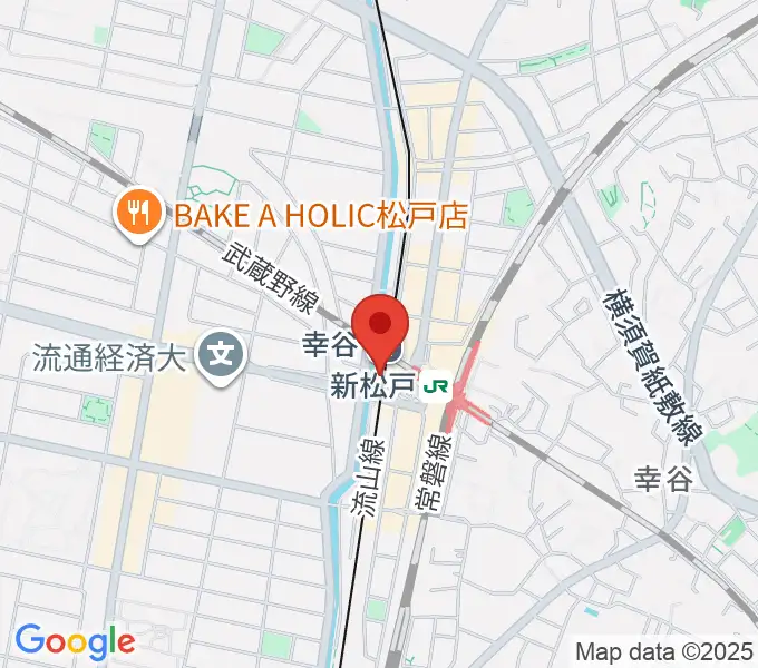 新松戸FIREBIRDの地図