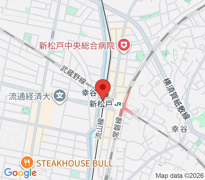 新松戸FIREBIRDの地図