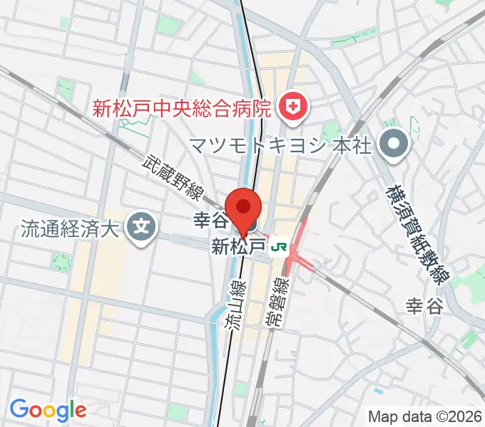 新松戸FIREBIRDの地図