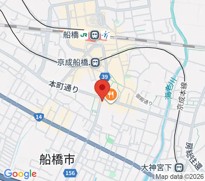 うたごえライブハウスゴリの地図