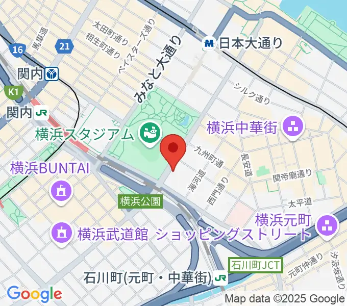 横浜セブンスアベニューの地図