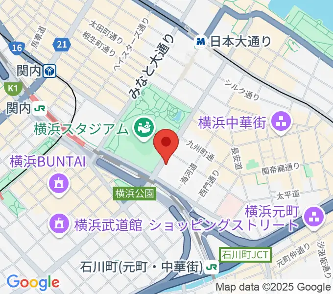 横浜セブンスアベニューの地図