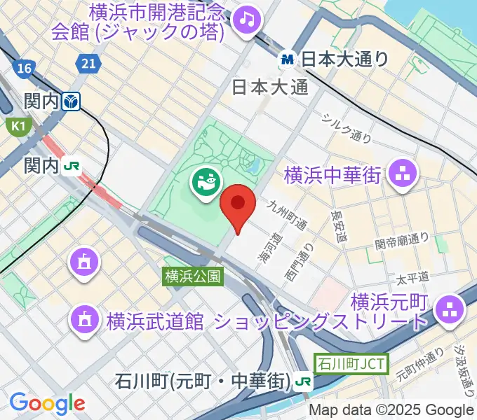 横浜セブンスアベニューの地図