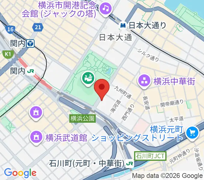 横浜セブンスアベニューの地図