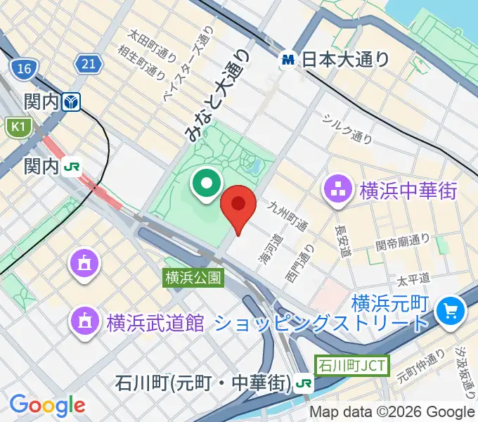 横浜セブンスアベニューの地図