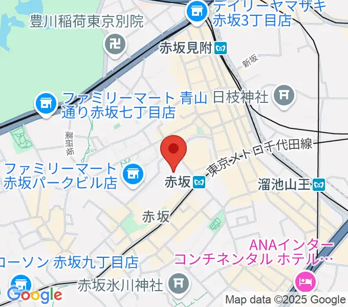 マイナビブリッツ赤坂の地図