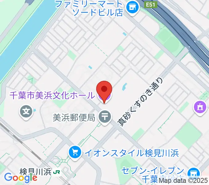 千葉市美浜文化ホールの地図
