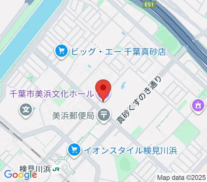 千葉市美浜文化ホールの地図
