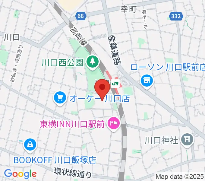 川口総合文化センター・リリアの地図