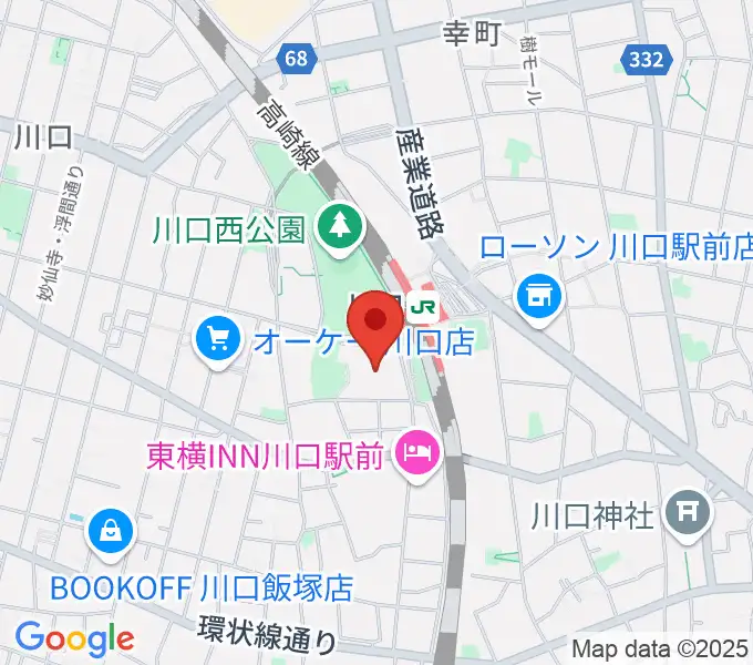 川口総合文化センター・リリアの地図