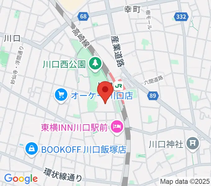 川口総合文化センター・リリアの地図