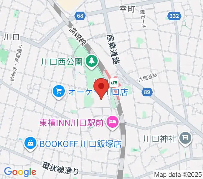 川口総合文化センター・リリアの地図