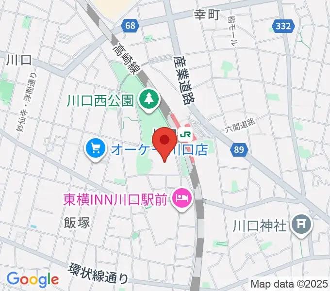 川口総合文化センター・リリアの地図