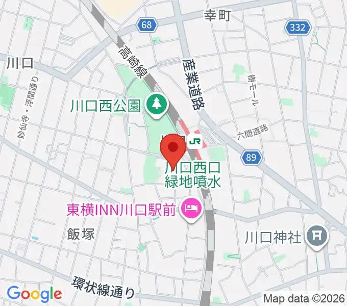 川口リリアの地図