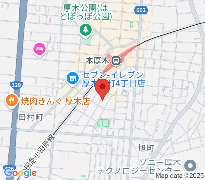 サンダースネイクアツギの地図