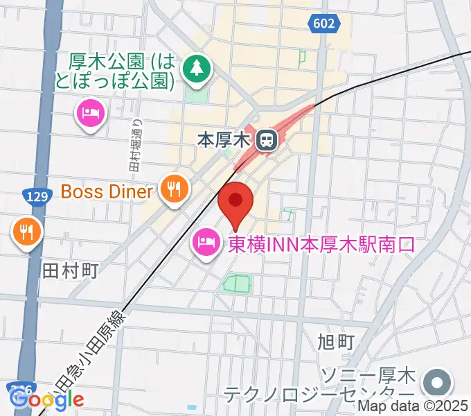 サンダースネイクアツギの地図