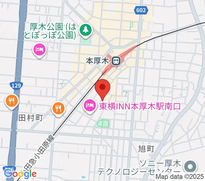 サンダースネイクアツギの地図