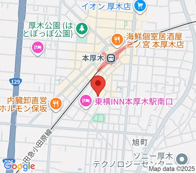 サンダースネイクアツギの地図