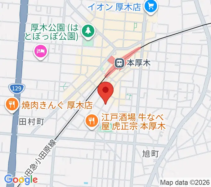 サンダースネイクアツギの地図