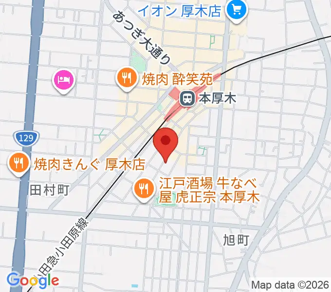 サンダースネイクアツギの地図