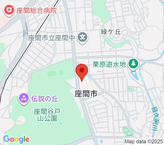 ハーモニーホール座間の地図