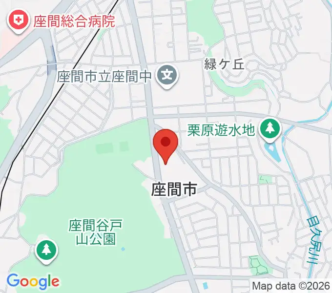 ハーモニーホール座間の地図