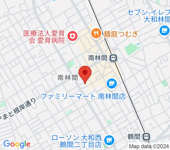 南林間ハイダウェイの地図