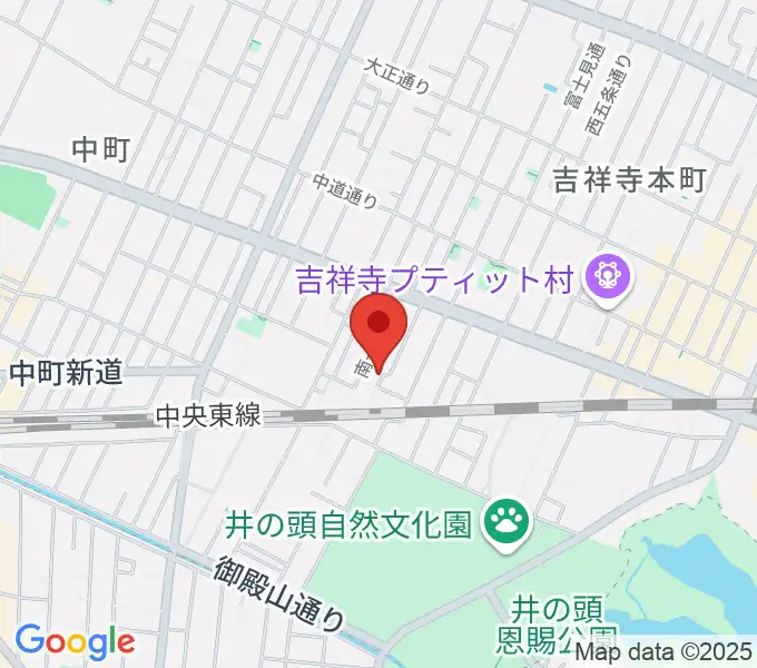 吉祥寺 江戸前レコーディングスの地図