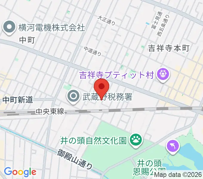 吉祥寺 江戸前レコーディングスの地図