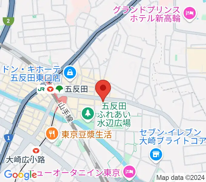 山口綾規スタジオの地図