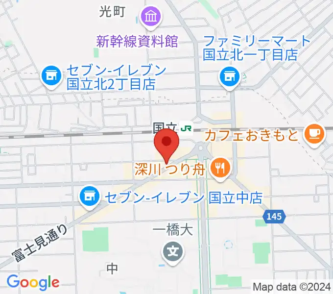 国立NO TRUNKSの地図