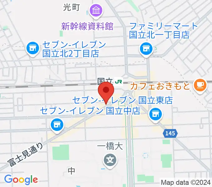 国立NO TRUNKSの地図