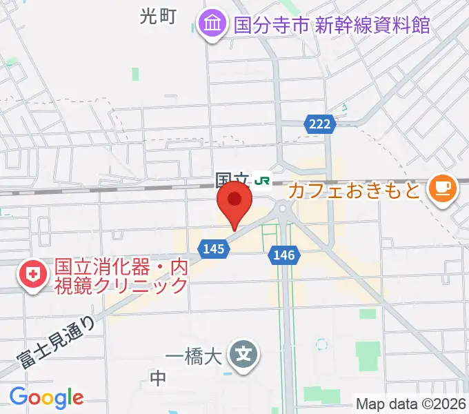 国立NO TRUNKSの地図