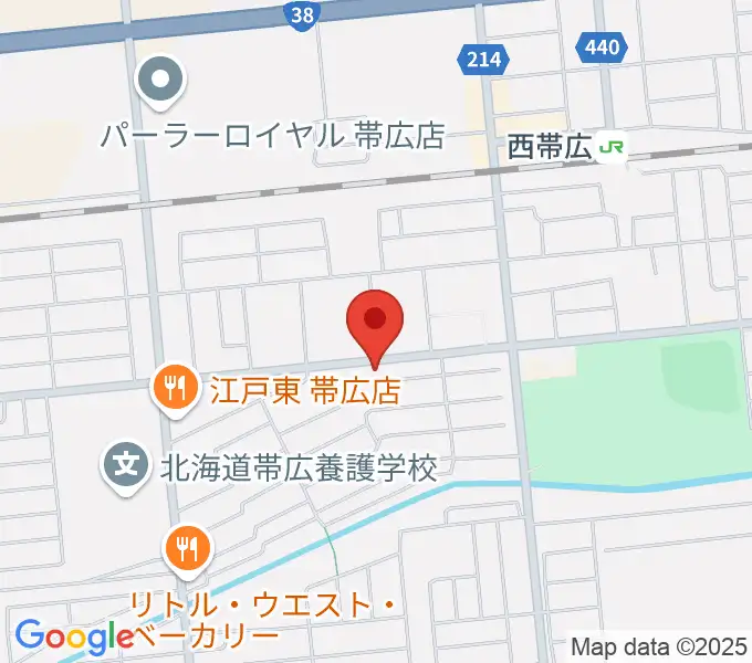 平井音楽事務所 十勝帯広の音楽教室の地図
